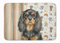 Black and Tan English Toy Spaniel Coffee Bar Memory Foam Kitchen Mat Machine Washable Anti-Fatigue Cushion Comfort Bath or Kitchen Rug