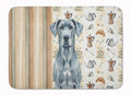 Blue Great Dane Coffee Bar Memory Foam Kitchen Mat Machine Washable Anti-Fatigue Cushion Comfort Bath or Kitchen Rug