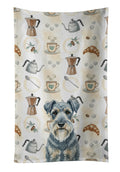 Kerry Blue Terrier Coffee Bar Kitchen Towel Velour Plush Front and Cotton Loop Back Machine Washable