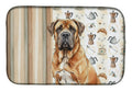 Neapolitan Mastiff Coffee Bar Dish Drying Mat Absorbent Dish Drying Mat Pad for Kitchen Counter Dish Drainer Mat for Countertop, 14 x 21", Multicolor