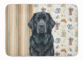 Black Newfoundland Coffee Bar Memory Foam Kitchen Mat Machine Washable Anti-Fatigue Cushion Comfort Bath or Kitchen Rug