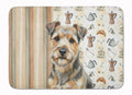 Grizzle and Tan Norfolk Terrier Coffee Bar Memory Foam Kitchen Mat Machine Washable Anti-Fatigue Cushion Comfort Bath or Kitchen Rug