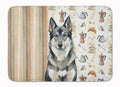 Norwegian Elkhound Coffee Bar Memory Foam Kitchen Mat Machine Washable Anti-Fatigue Cushion Comfort Bath or Kitchen Rug
