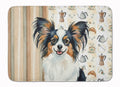 Tricoilor Papillon Coffee Bar Memory Foam Kitchen Mat Machine Washable Anti-Fatigue Cushion Comfort Bath or Kitchen Rug