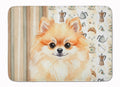 Pomeranian Coffee Bar Memory Foam Kitchen Mat Machine Washable Anti-Fatigue Cushion Comfort Bath or Kitchen Rug