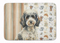 Toy Parti Poodle Coffee Bar Memory Foam Kitchen Mat Machine Washable Anti-Fatigue Cushion Comfort Bath or Kitchen Rug