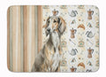 Grizzle Saluki Coffee Bar Memory Foam Kitchen Mat Machine Washable Anti-Fatigue Cushion Comfort Bath or Kitchen Rug