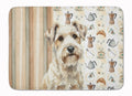 Sealyham Terrier Coffee Bar Memory Foam Kitchen Mat Machine Washable Anti-Fatigue Cushion Comfort Bath or Kitchen Rug