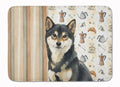 Black and Tan Shiba Inu Coffee Bar Memory Foam Kitchen Mat Machine Washable Anti-Fatigue Cushion Comfort Bath or Kitchen Rug