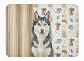 Siberian Husky Coffee Bar Memory Foam Kitchen Mat Machine Washable Anti-Fatigue Cushion Comfort Bath or Kitchen Rug