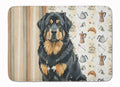 Black and Tan Tibetan Mastiff Coffee Bar Memory Foam Kitchen Mat Machine Washable Anti-Fatigue Cushion Comfort Bath or Kitchen Rug