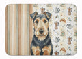 Welsh Terrier Coffee Bar Memory Foam Kitchen Mat Machine Washable Anti-Fatigue Cushion Comfort Bath or Kitchen Rug