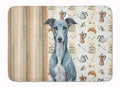 Blue Whippet Coffee Bar Memory Foam Kitchen Mat Machine Washable Anti-Fatigue Cushion Comfort Bath or Kitchen Rug