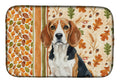 Beagle Heirloom Fall Dish Drying Mat Absorbent Dish Drying Mat Pad for Kitchen Counter Dish Drainer Mat for Countertop, 14 x 21", Multicolor