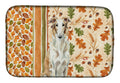 Borzoi Heirloom Fall Dish Drying Mat Absorbent Dish Drying Mat Pad for Kitchen Counter Dish Drainer Mat for Countertop, 14 x 21", Multicolor