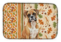 Boxer Heirloom Fall Dish Drying Mat Absorbent Dish Drying Mat Pad for Kitchen Counter Dish Drainer Mat for Countertop, 14 x 21", Multicolor