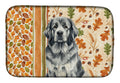 Gray Newfoundland Heirloom Fall Dish Drying Mat Absorbent Dish Drying Mat Pad for Kitchen Counter Dish Drainer Mat for Countertop, 14 x 21", Multicolor