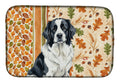Landseer Newfoundland Heirloom Fall Dish Drying Mat Absorbent Dish Drying Mat Pad for Kitchen Counter Dish Drainer Mat for Countertop, 14 x 21", Multicolor