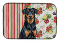 Beauceron Vegetables Dish Drying Mat Absorbent Dish Drying Mat Pad for Kitchen Counter Dish Drainer Mat for Countertop, 14 x 21", Multicolor