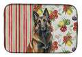Belgian Tervuren Vegetables Dish Drying Mat Absorbent Dish Drying Mat Pad for Kitchen Counter Dish Drainer Mat for Countertop, 14 x 21", Multicolor