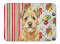 Wheaten Border Terrier Vegetables Memory Foam Kitchen Mat Machine Washable Anti-Fatigue Cushion Comfort Bath or Kitchen Rug