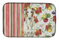 Borzoi Vegetables Dish Drying Mat Absorbent Dish Drying Mat Pad for Kitchen Counter Dish Drainer Mat for Countertop, 14 x 21", Multicolor