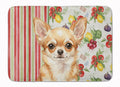 Fawn Chihuahua Vegetables Memory Foam Kitchen Mat Machine Washable Anti-Fatigue Cushion Comfort Bath or Kitchen Rug