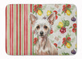 Hairless Chinese Crested Vegetables Memory Foam Kitchen Mat Machine Washable Anti-Fatigue Cushion Comfort Bath or Kitchen Rug