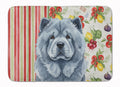 Blue Chow Chow Vegetables Memory Foam Kitchen Mat Machine Washable Anti-Fatigue Cushion Comfort Bath or Kitchen Rug