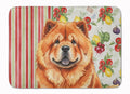 Red Chow Chow Vegetables Memory Foam Kitchen Mat Machine Washable Anti-Fatigue Cushion Comfort Bath or Kitchen Rug