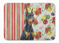 Doberman Pinscher Vegetables Memory Foam Kitchen Mat Machine Washable Anti-Fatigue Cushion Comfort Bath or Kitchen Rug