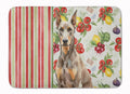 Fawn Doberman Pinscher Vegetables Memory Foam Kitchen Mat Machine Washable Anti-Fatigue Cushion Comfort Bath or Kitchen Rug