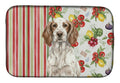 Liver Belton English Setter Vegetables Dish Drying Mat Absorbent Dish Drying Mat Pad for Kitchen Counter Dish Drainer Mat for Countertop, 14 x 21", Multicolor