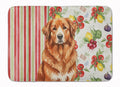 Reddish Brown Great Pyrenees Vegetables Memory Foam Kitchen Mat Machine Washable Anti-Fatigue Cushion Comfort Bath or Kitchen Rug
