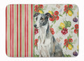 Black and White Greyhound Vegetables Memory Foam Kitchen Mat Machine Washable Anti-Fatigue Cushion Comfort Bath or Kitchen Rug