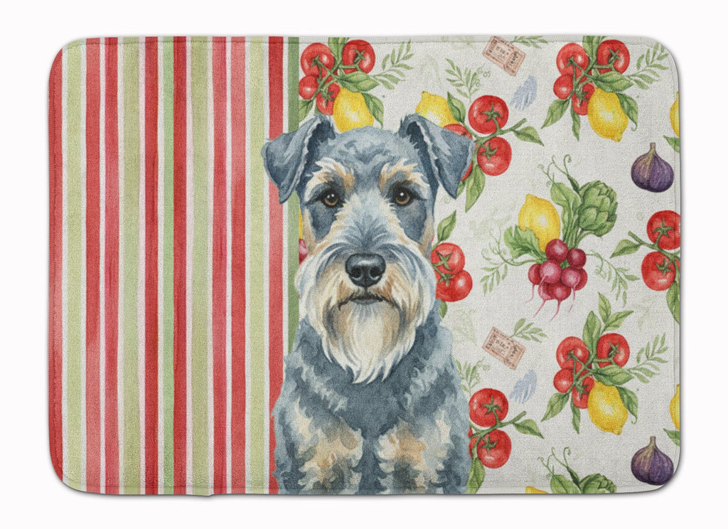 Kerry Blue Terrier Vegetables Memory Foam Kitchen Mat Machine Washable Anti-Fatigue Cushion Comfort Bath or Kitchen Rug