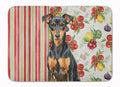 Manchester Terrier Vegetables Memory Foam Kitchen Mat Machine Washable Anti-Fatigue Cushion Comfort Bath or Kitchen Rug
