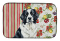 Landseer Newfoundland Vegetables Dish Drying Mat Absorbent Dish Drying Mat Pad for Kitchen Counter Dish Drainer Mat for Countertop, 14 x 21", Multicolor