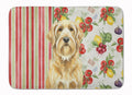 Wheaten and Tan Otterhound Vegetables Memory Foam Kitchen Mat Machine Washable Anti-Fatigue Cushion Comfort Bath or Kitchen Rug