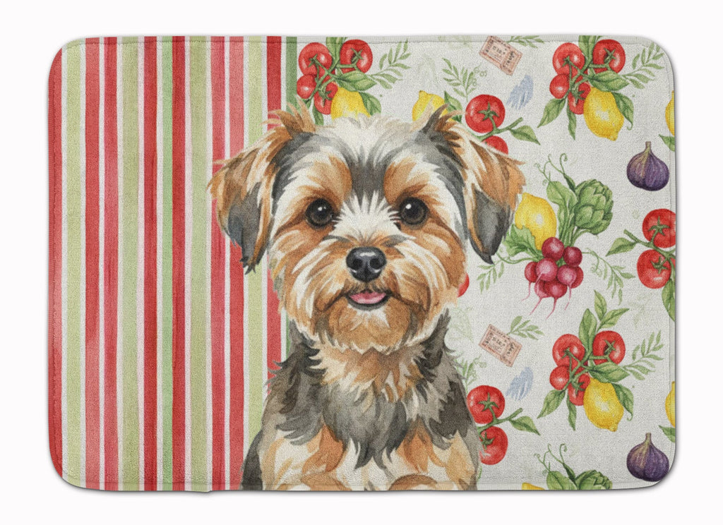 Yorkiepoo Vegetables Memory Foam Kitchen Mat Machine Washable Anti-Fatigue Cushion Comfort Bath or Kitchen Rug
