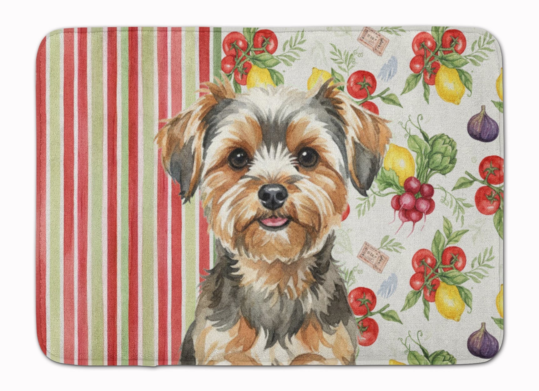 Yorkiepoo Vegetables Memory Foam Kitchen Mat Machine Washable Anti-Fatigue Cushion Comfort Bath or Kitchen Rug