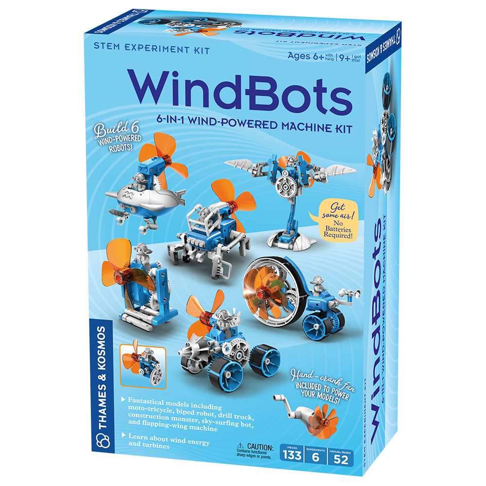 WindBots: 6-in-1 Wind-Powered Machine Kit