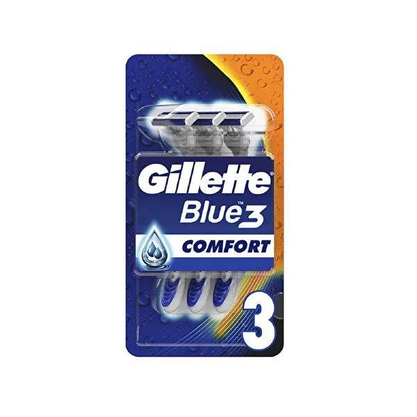 Gillette Disposable Razor Blue3 Comfort for Men - 3 Blade Design for Smooth Shaving, Advanced Lubricating Strip