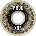 Bones X-Formula P-Rod Pro V5 Sidecut 54mm 95a Wheels - White (Set of 4)