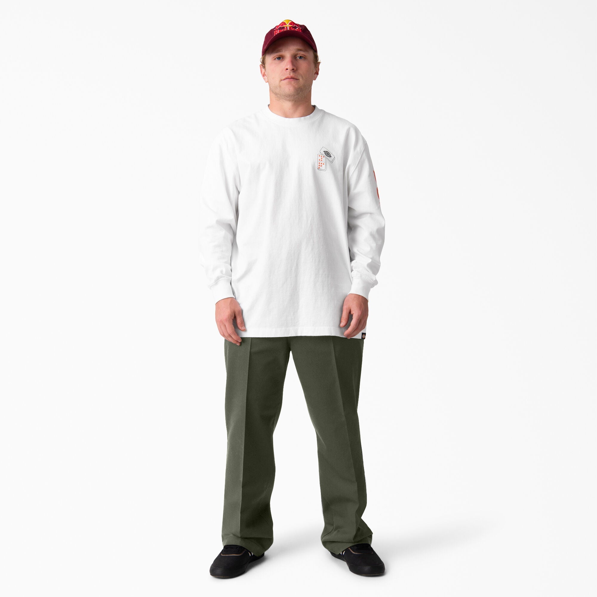Dickies Jamie Foy Signature Loose Fit Straight Leg Pants - Olive Green
