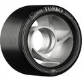 Rollerbones Turbo Wheel Clear Aluminum Hub 62mm 101a - Black (Set of 8)