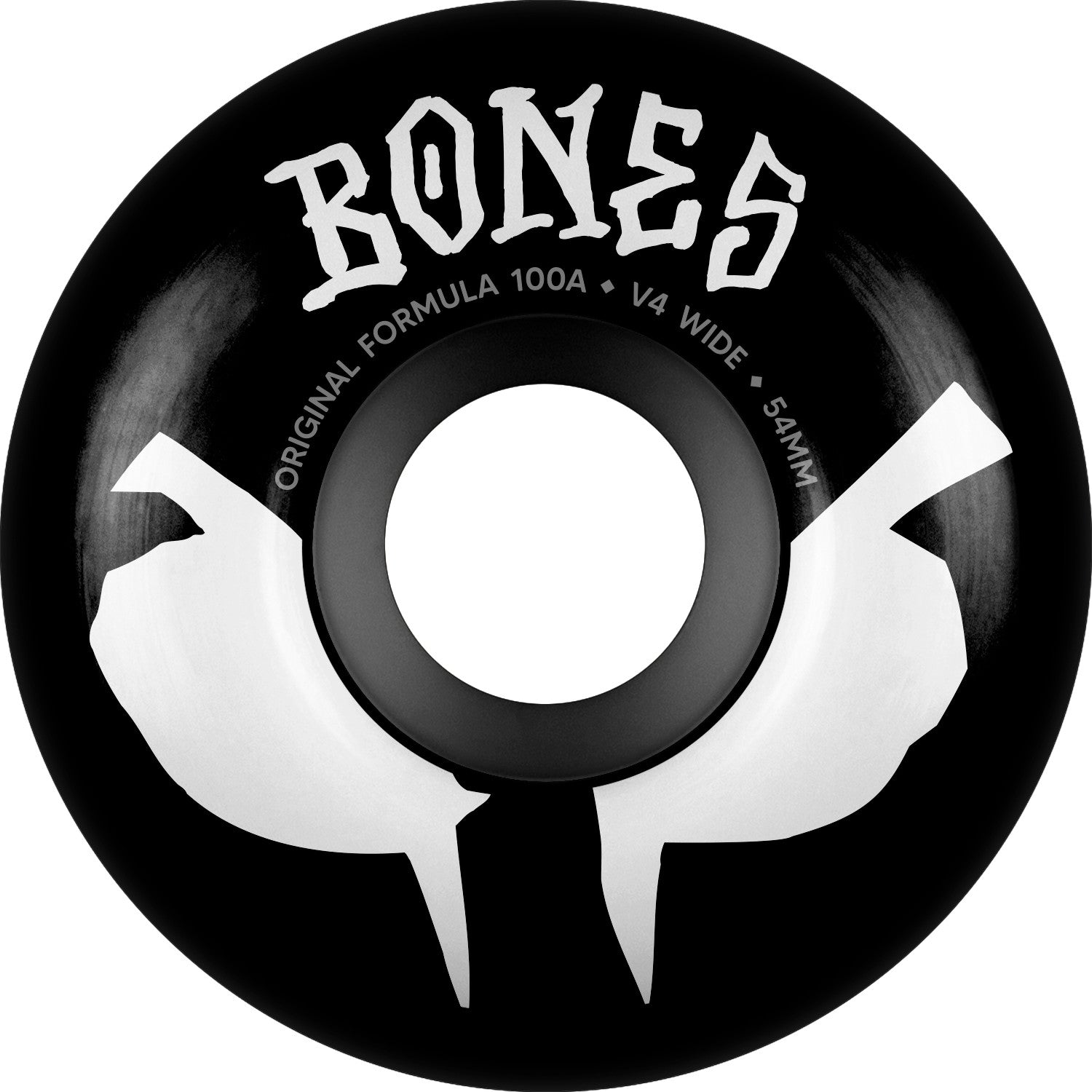 Bones OG Formula Original V4 Wides 54mm 100a Wheels - Black (Set of 4)