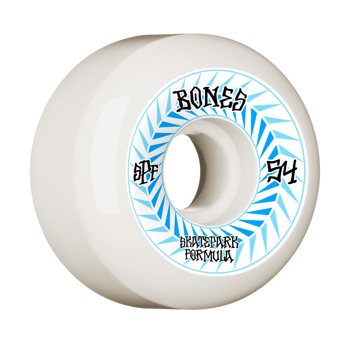 Bones SPF Spines P5 Sidecuts 54mm 104a Wheels - White/Blue (Set of 4)