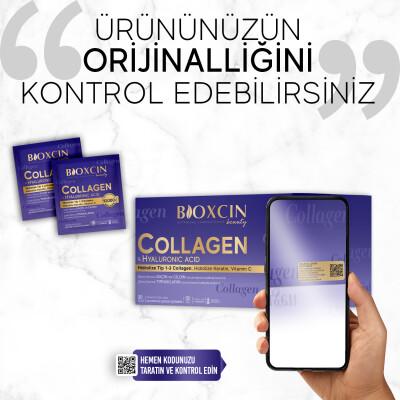 Bioxcin Beauty Collagen Supplement Powder with Hyaluronic Acid - Anti-Aging Dietary Support for Skin Health & Hydration