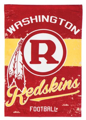 Washington Commanders Garden Flag 2 Sided Vintage